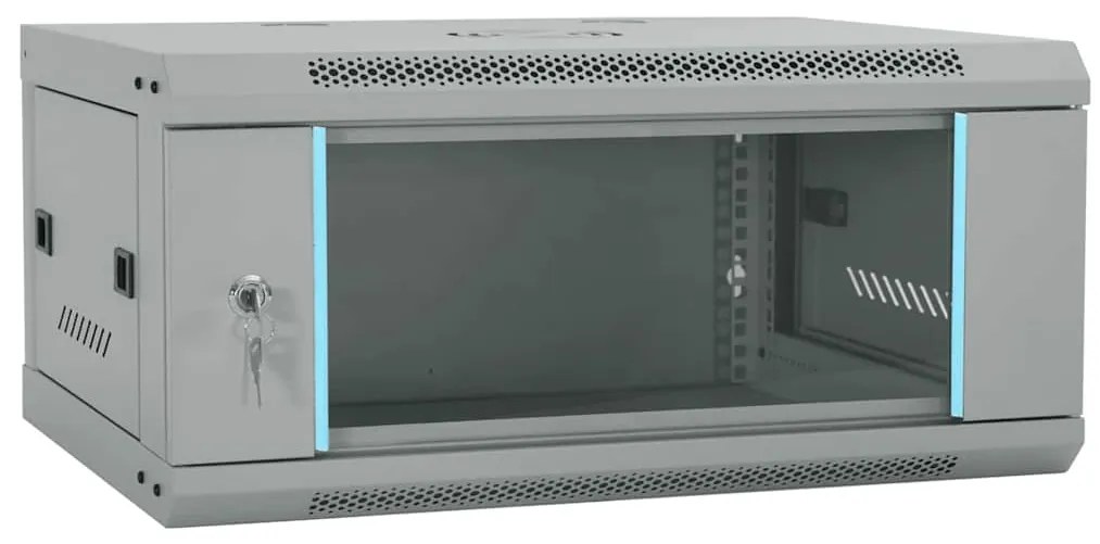 vidaXL Dulap de rețea cu depozitare Gri 60 x 35 x 28 cm Oțel