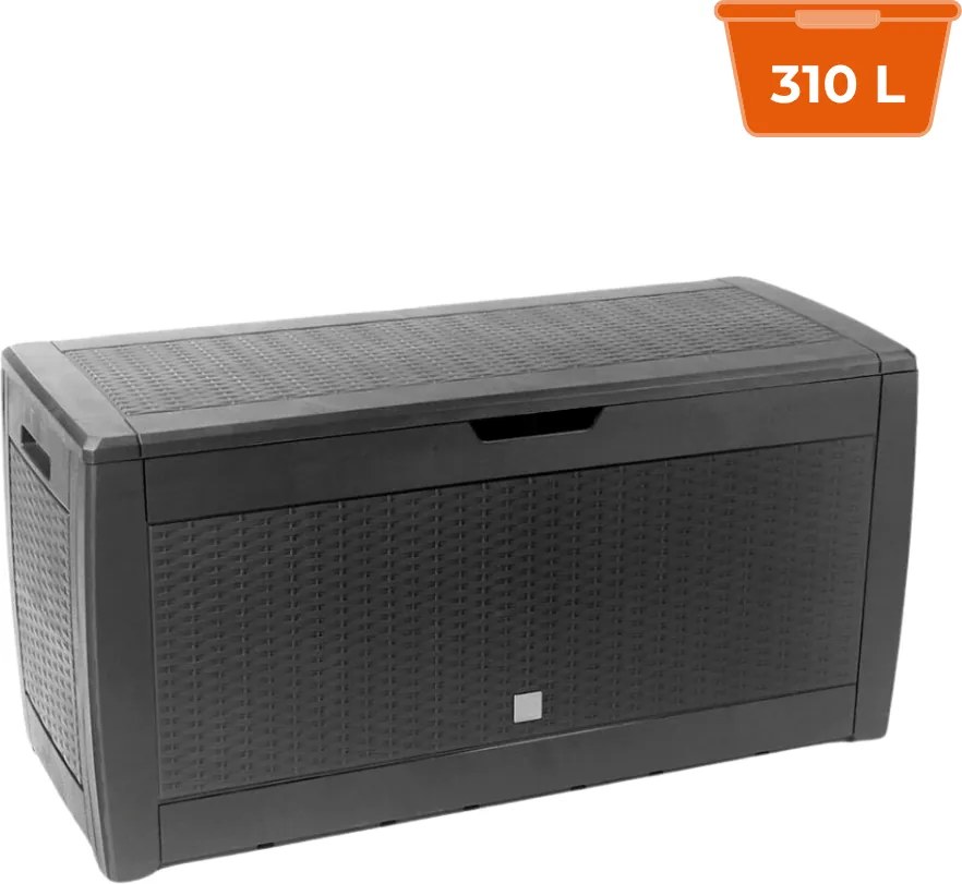 Cufăr depozitare RATO, 310L, 119x48x60 cm, antracit Prosperplast