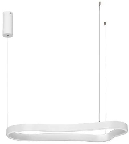 Lustra LED suspendata design modern DUSSA alba