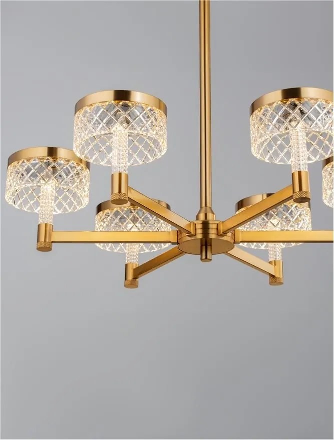 Candelabru LED design modern cu 6 brate Bion
