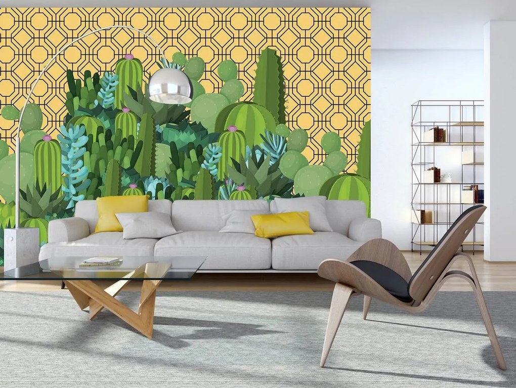 Fototapet - Insula cactușilor (152,5x104 cm)