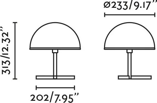 Veioza, Lampa de masa minimalista DOME S