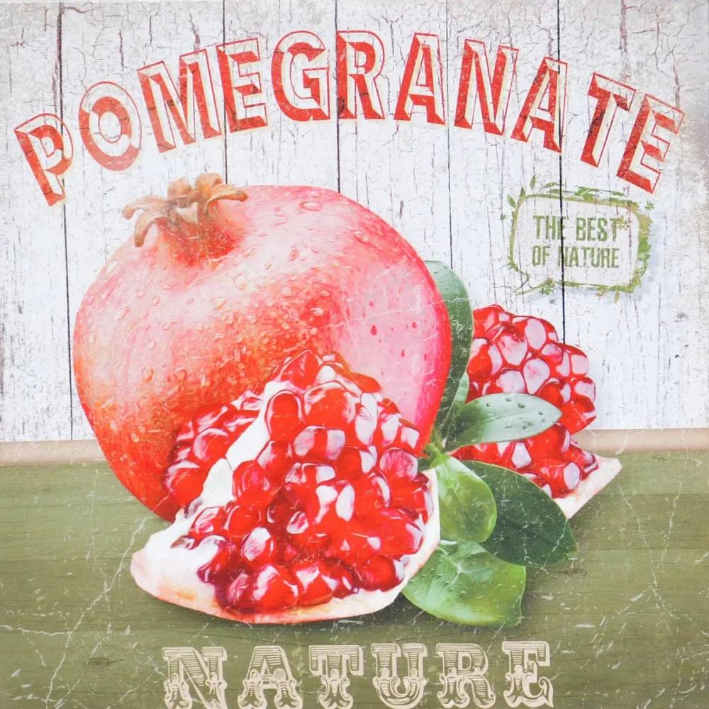 Falc Tablou pe pânză - Pomegranate, 40x40 cm