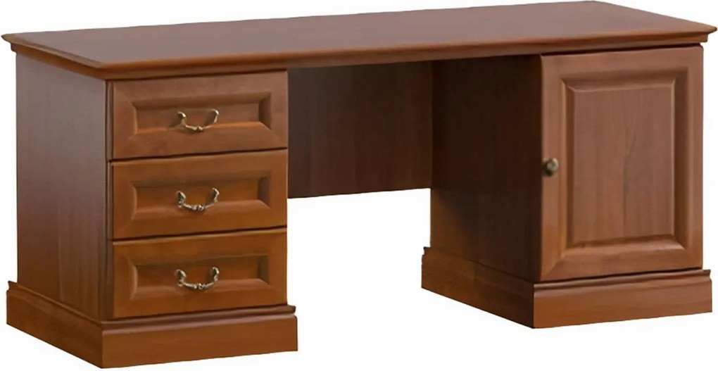 Birou lemn masiv nuc Bennett L 165 x A 75 x H 76 cm