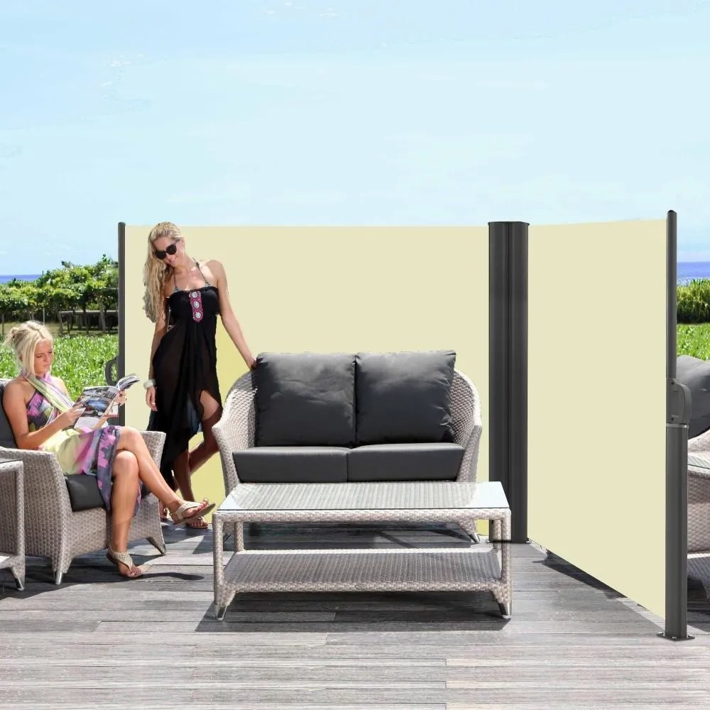 Marchiză -copertină retractabilă laterală dublă Avenberg VIOLETA - Bej