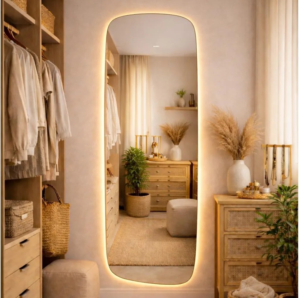 Baltica Design- Oglindă LED cu iluminare integrată STONE CALM LED/15W/230V 2700K 155x50 cm IP65