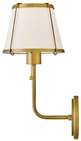 Lampă de perete Hinkley HK-CLARKE1-DBR-OW CLARKE 1xE27/40W/230V alamă/alb