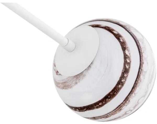 Lustră pe tijă Argon 1841 ABSOS 4xE14/7W/230V alb