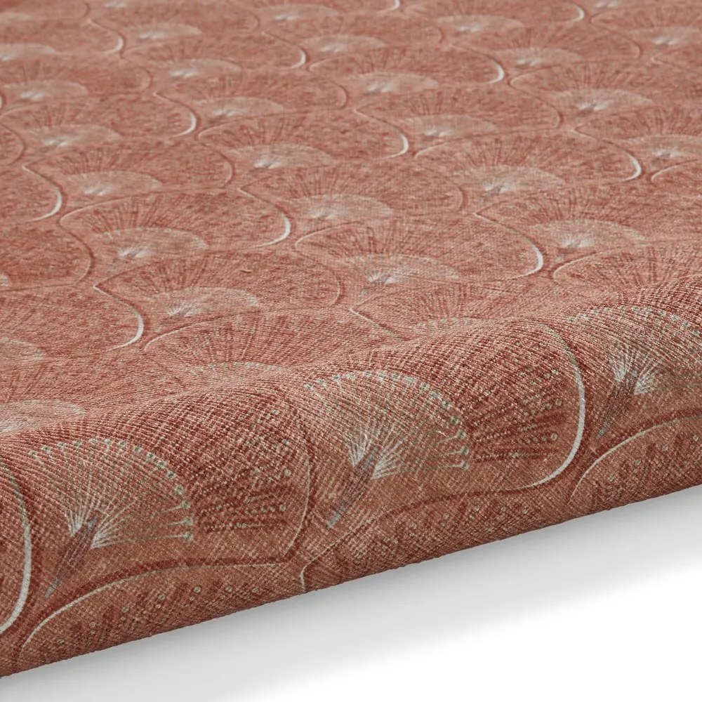 Covor cărămiziu lavabil 152x230 cm Deco Peacock – Catherine Lansfield