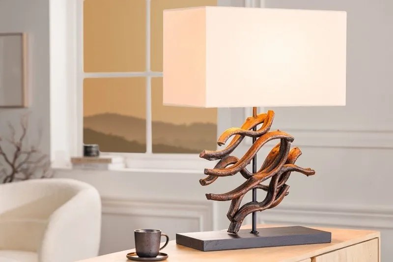 Veioza, Lampa de masa design unicat The Wave 60cm