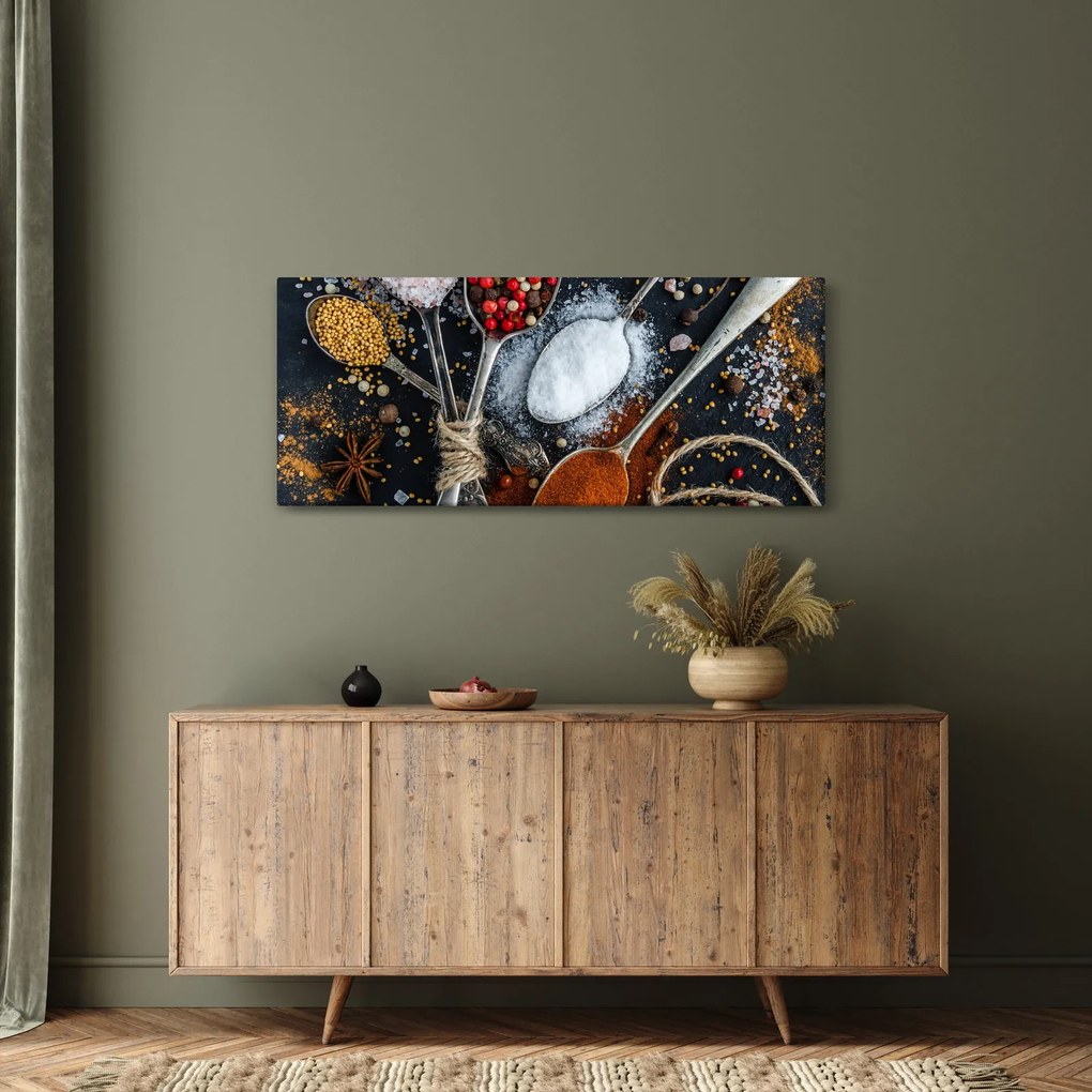 Tablou cu condimente (120x50 cm)