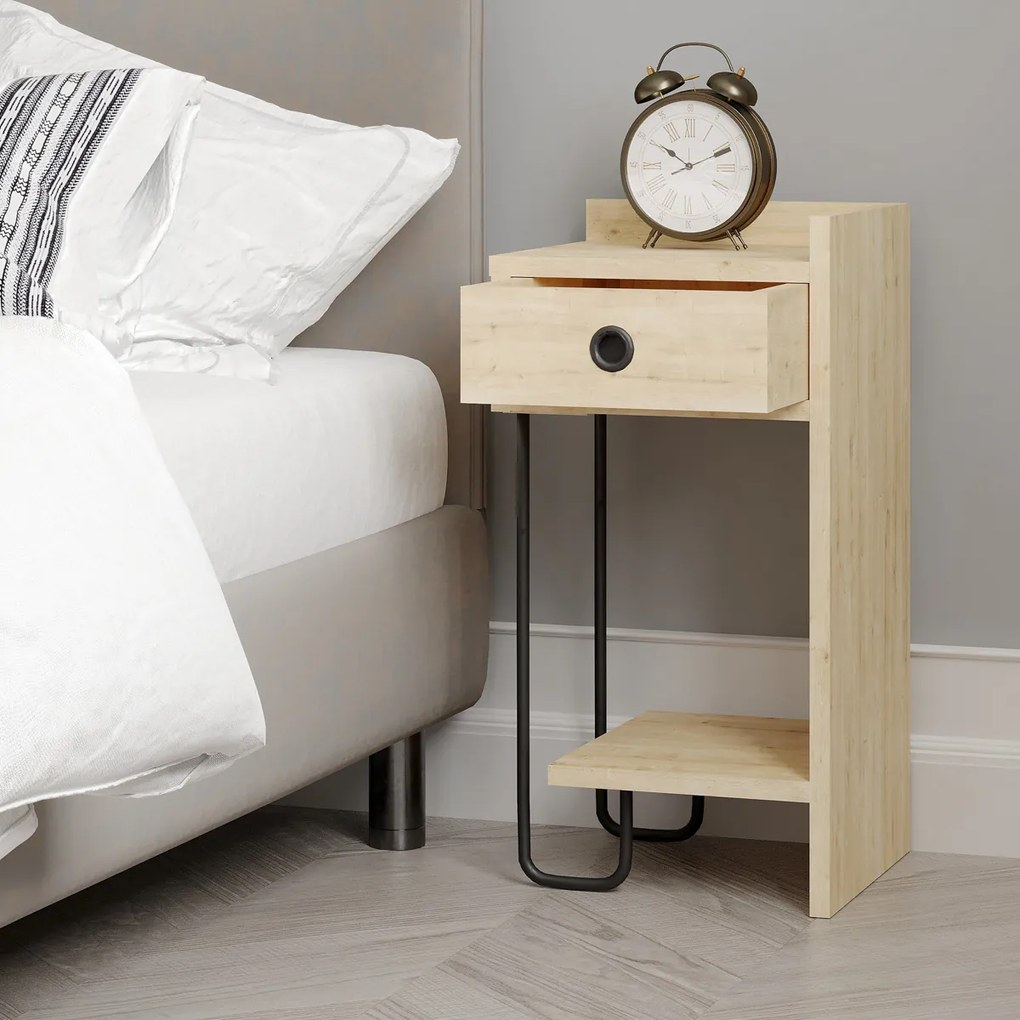 Măsuță de noptieră Sirius Right Oak