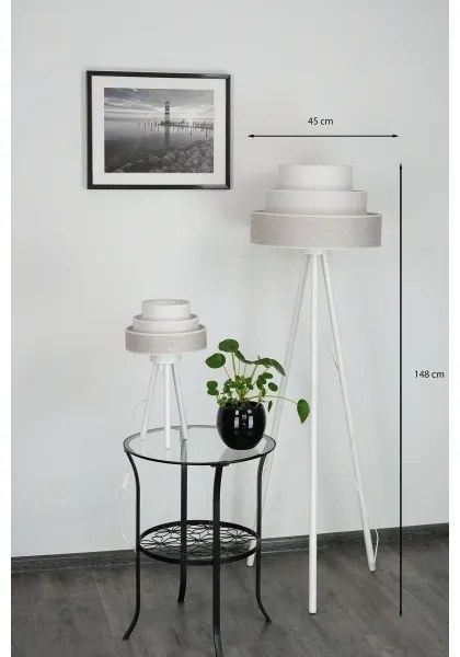 Lampadar Brilagi ALASKA LUNETA 1xE27/15W/230V gri/crem