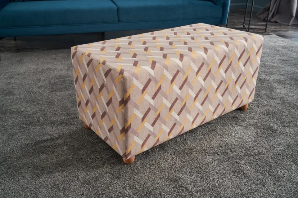 Taburet Perla Puf Uzun, Multicolor