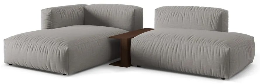 Colțar modular gri deschis (cu colț pe partea stângă ) Martina – Micadoni Home