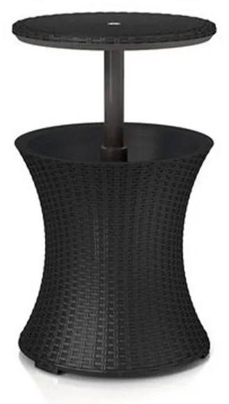 Masă de grădină Cool Bar Rattan, culoare grafit