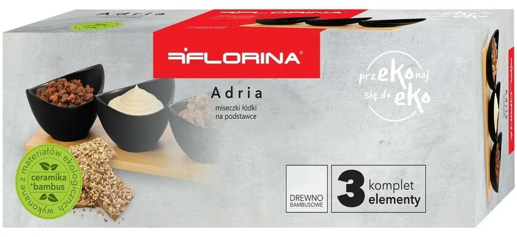 Set de servire Florina Adria, negru
