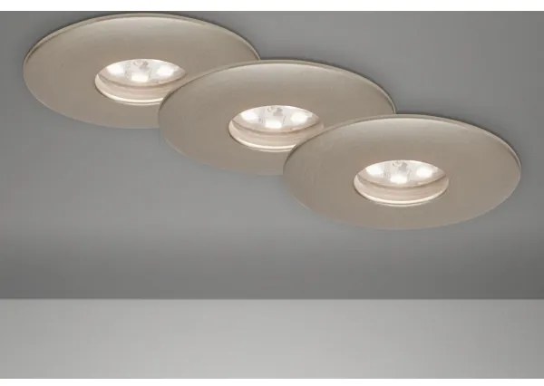 SET 3x corp de iluminat LED încastrat pentru baie Briloner 7240-032 ATTACH LED/1,8W/230V IP44 crom mat