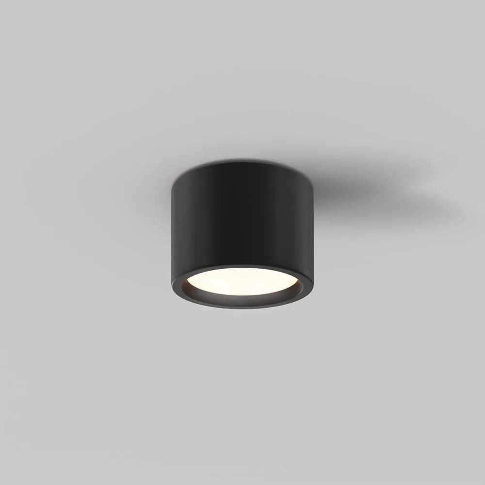 Spot LED aplicat cu protectie IP44 Hydra D-10,5cm negru