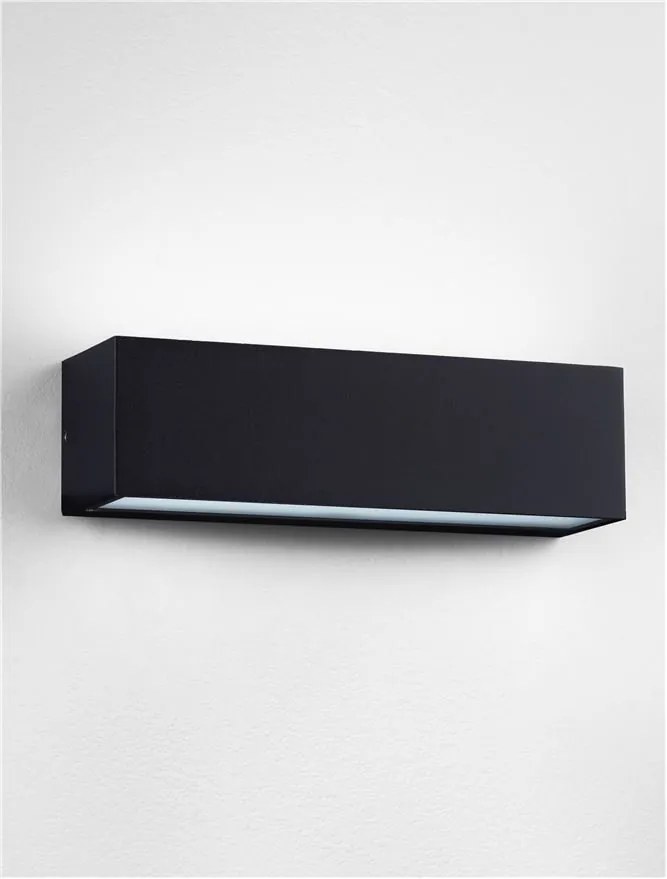 Aplica LED iluminat exterior ambiental IP54 FLORA negru