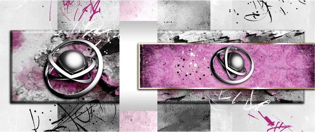 Tablou abstracție (120x50 cm)