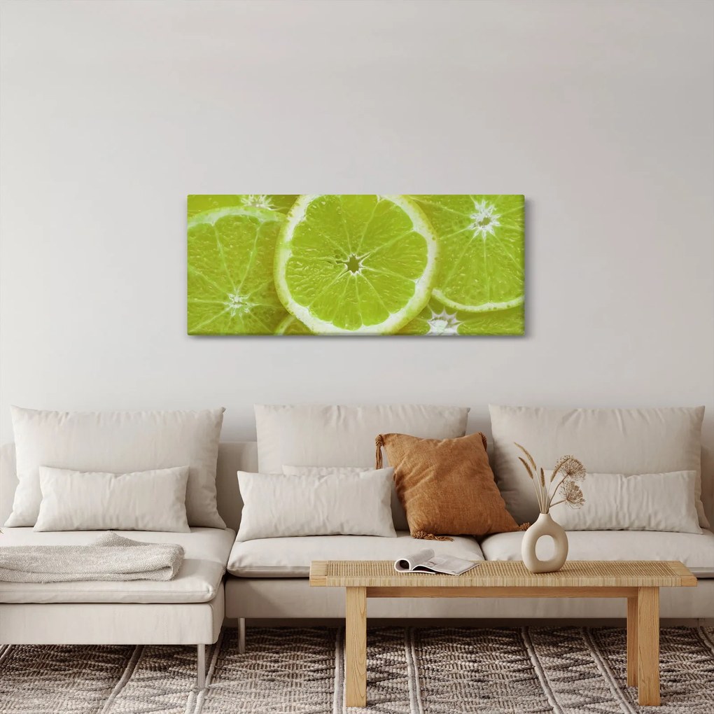 Tablou - lămâie tâiată (120x50 cm)