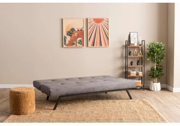 Canapea extensibilă BAKU, 2 locuri, gri