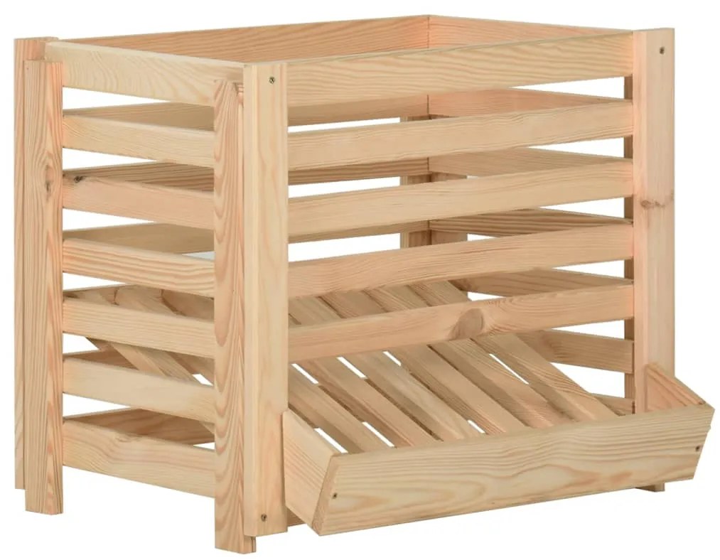 vidaXL Cutie de cartofi, 60x40x50 cm, lemn de pin