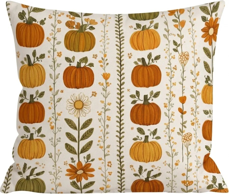Husa de perna din flanel PUMPKIN LINES 45x45 cm, colorat
