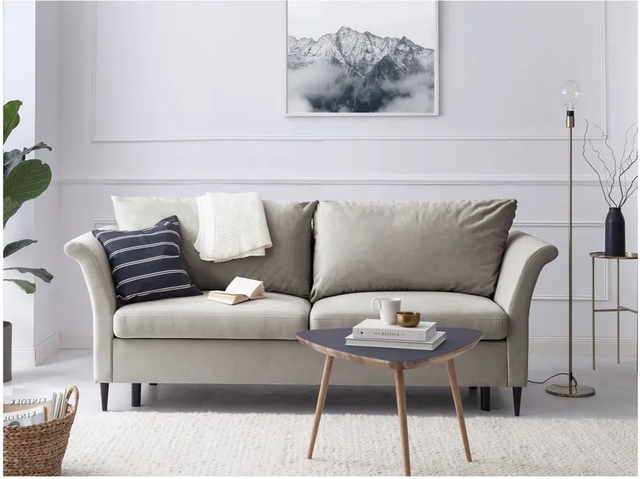Canapea extensibilă cu spațiu pentru depozitare Mazzini Sofas Pivoine, bej