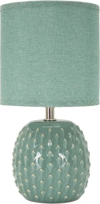 Veioză albastru-deschis din ceramică cu abajur textil (înălțime 27 cm) Pontus – Mauro Ferretti