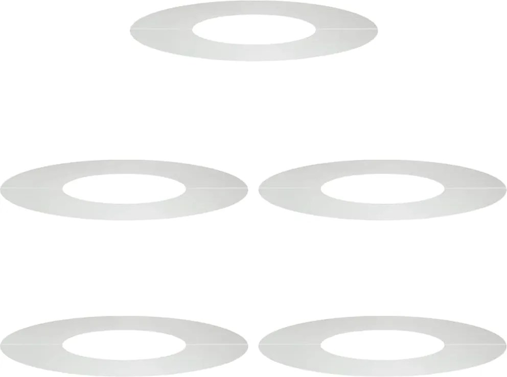 vidaXL potrivit pentru inele de copac plat 5 pcs Argintiu Ø30 / 60 cm