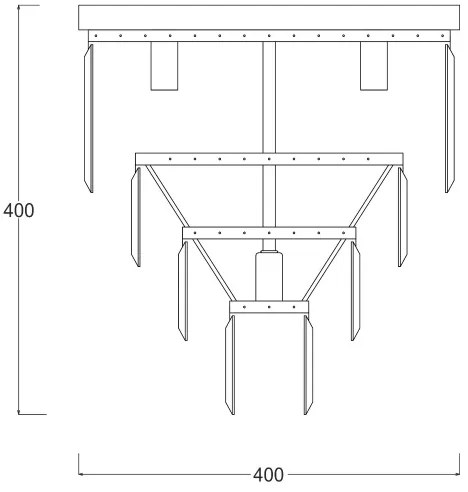 Zuma Line FC17106/4+1-CHR - Candelabru cu cristale AMEDEO, 5xE14/40W/230V, crom