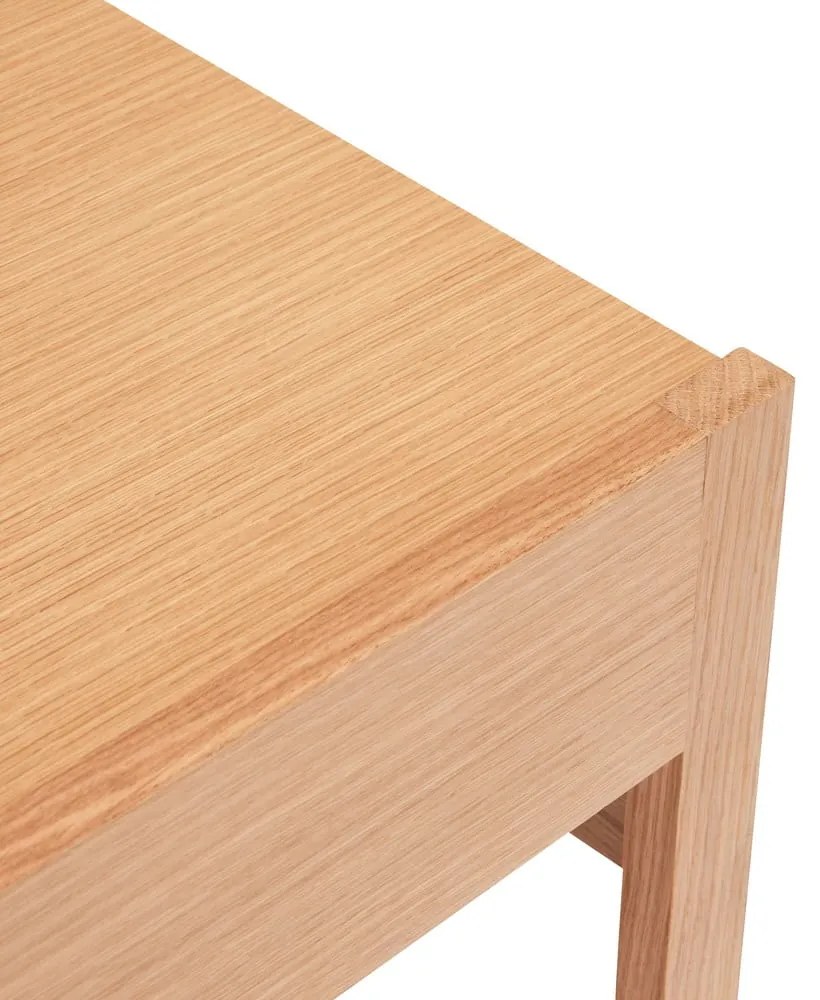 Măsuță auxiliară cu blat cu aspect de lemn de stejar 50x50 cm Forma – Hübsch