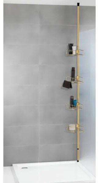 WENKO 24569100-Poliță de colț DOLCEDO 31x275 cm auriu