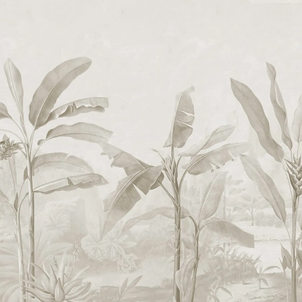Fototapet, Tropical Palms, Beige, Rebel Walls