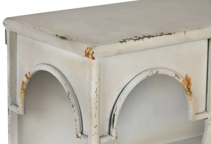 Etajera, bej, din metal, aspect vintage, Arches