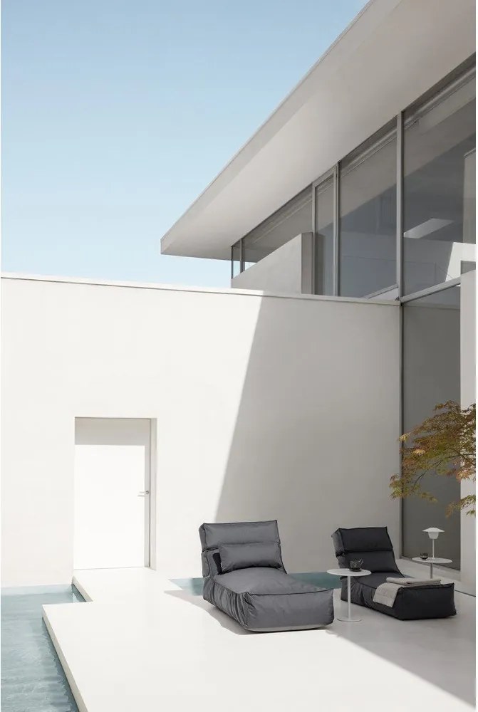 Șezlong de grădină Blomus Coal, gri închis