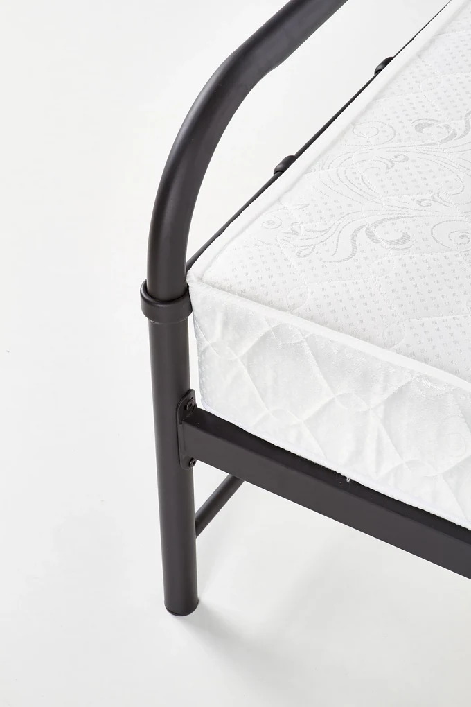 Pat de o persoană 90 cm Lashell 90 (fără saltea) (negru). 1039454