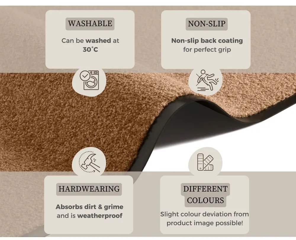 Covoraș de intrare 60x40 cm Wash and Clean - Hanse Home