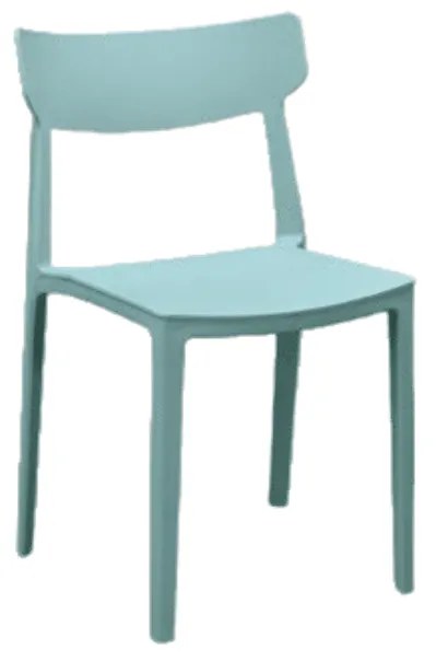 Set 4 scaune METRO -POLIPROPILENA-HORECA - ALBASTRU