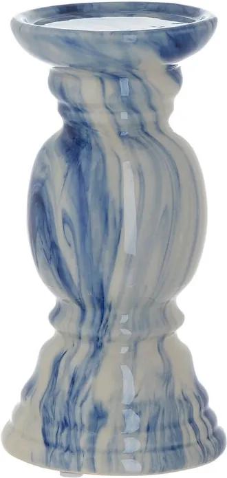 Elvio Suport lumanare, Ceramica, Albastru