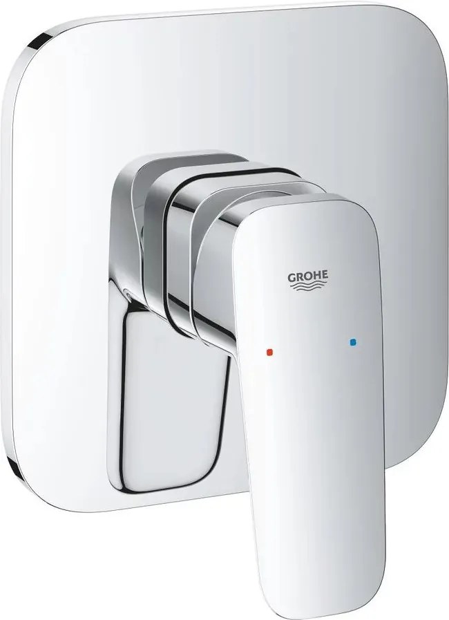 Baterie dus incastrata Grohe Cubeo crom lucios fara corp ingropat