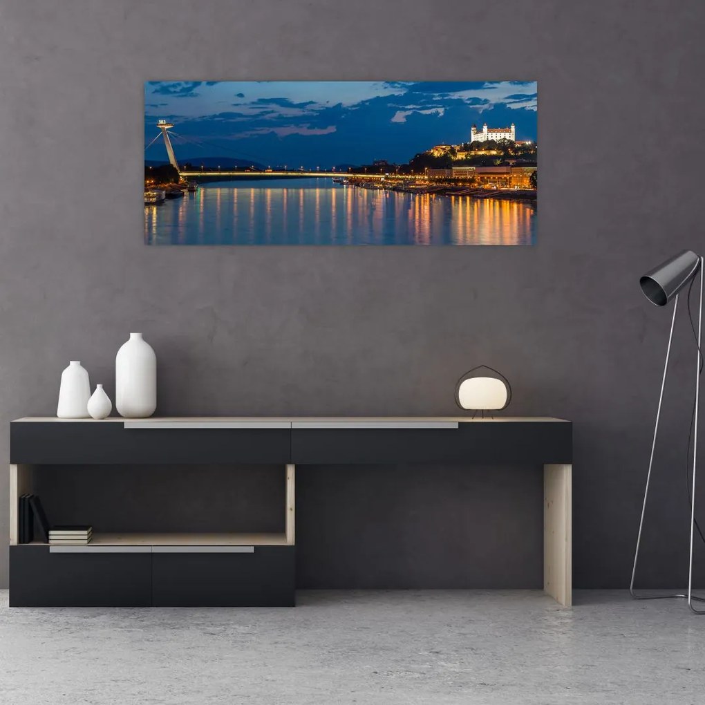 Tablou cu Bratislava și palat (120x50 cm)