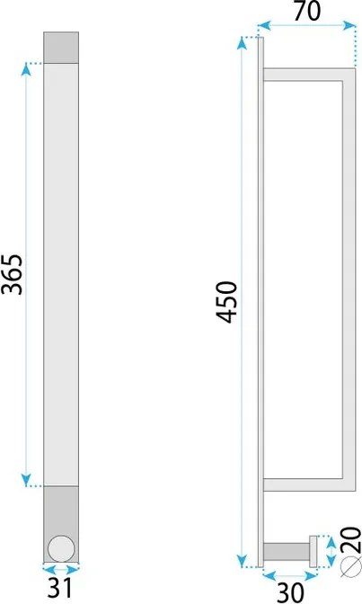 Cuier de baie auriu periat