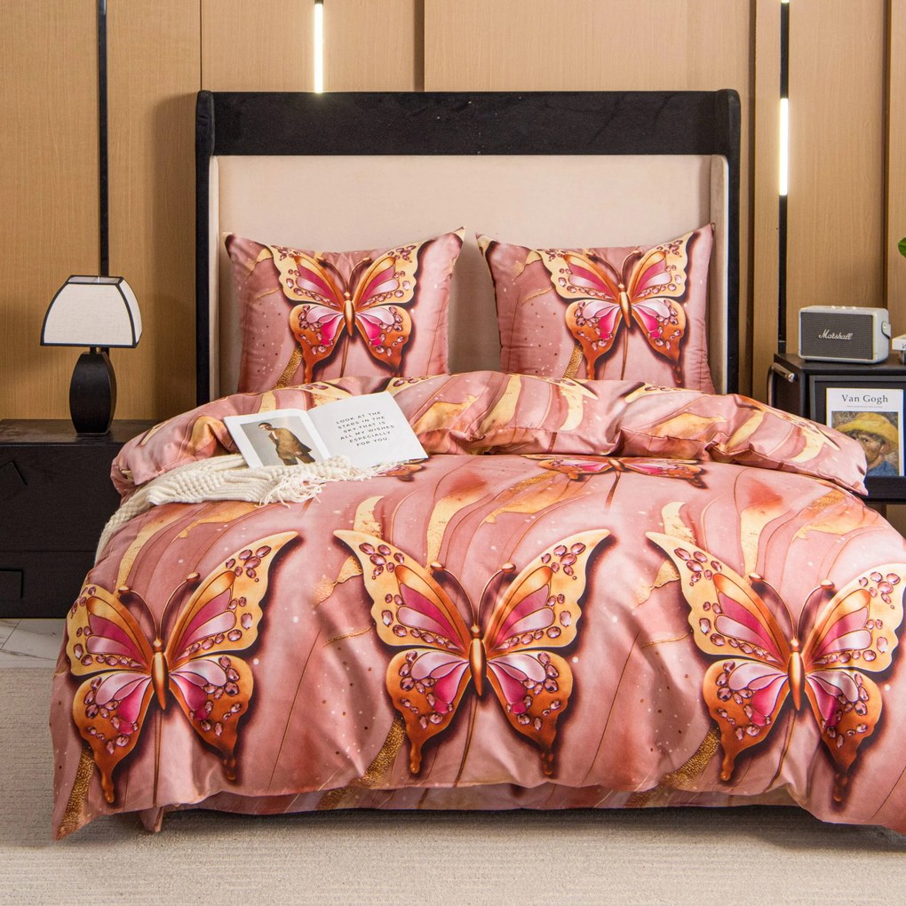 Lenjerie de pat din microfibra MONARELLE roz Dimensiune lenjerie de pat: 70 x 80 cm | 140 x 200 cm