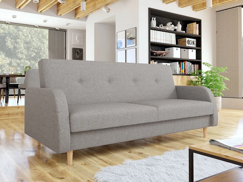 Canapea extensibilă Plano 100 Cutie de pat, 89x216x87cm, 59 kg, Picioare: De lemn