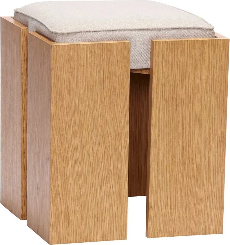 Scaun în culoare naturală Forma – Hübsch