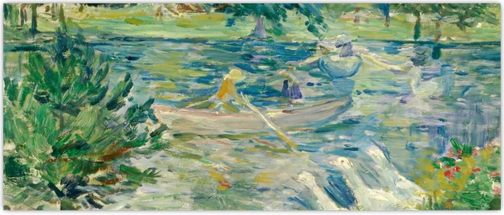 Tablou - Berthe Morisot, Girl in a Boat with Geese, reproducere (120x50 cm)