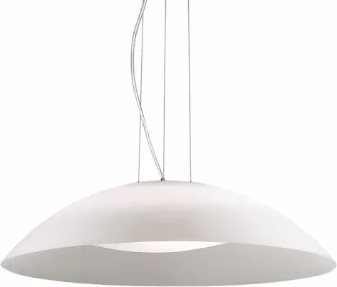 Ideal Lux - Lustru suspendat pe cablu, 3xE27/60W/230V, Ø 64 cm, alb